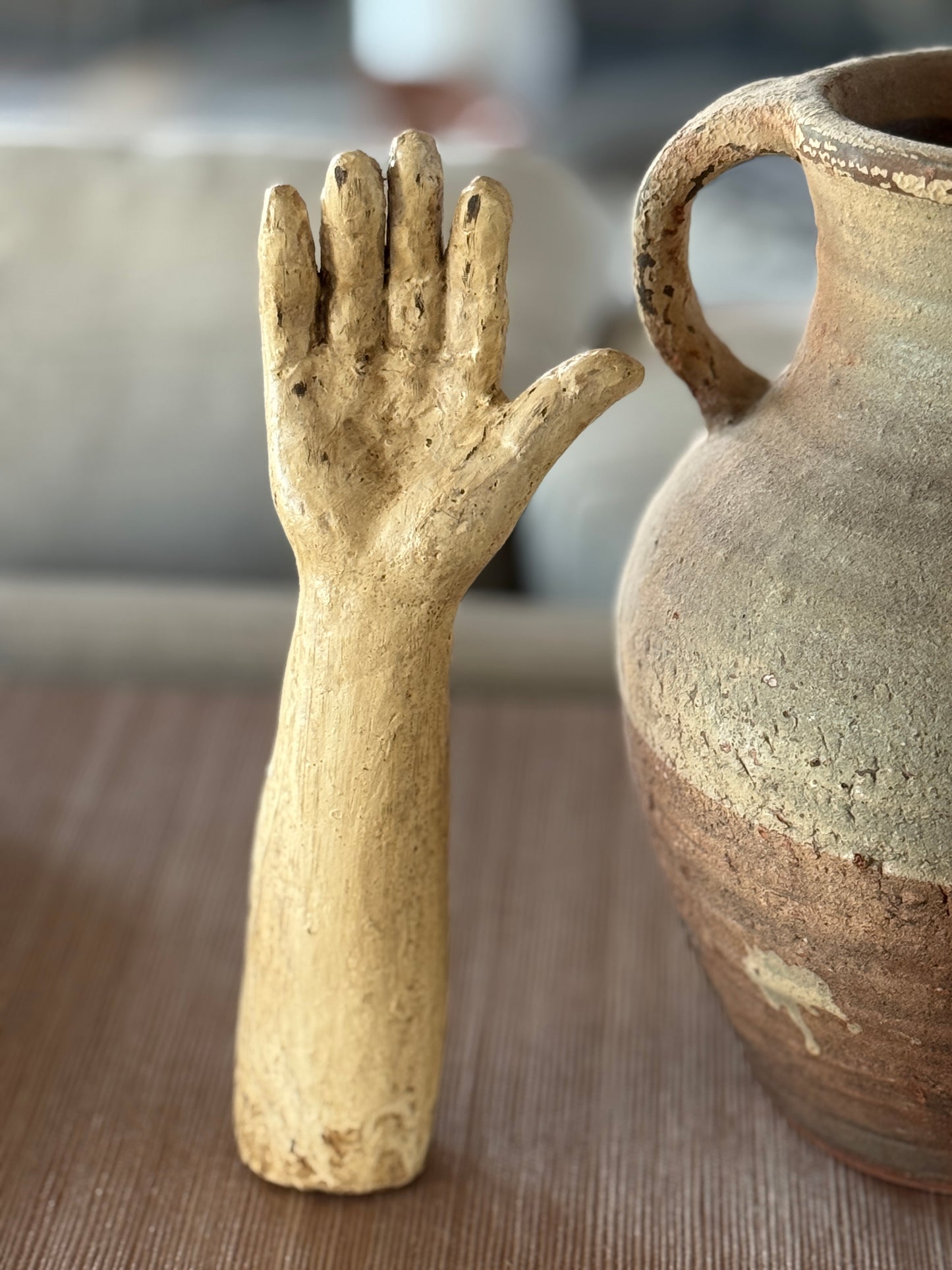 Vintage Folk Hand Sculpture