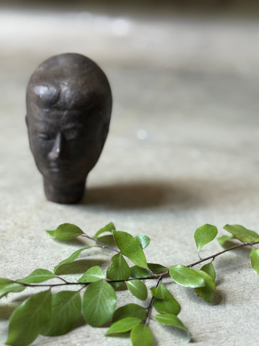 Antique Cast Metal Effigy