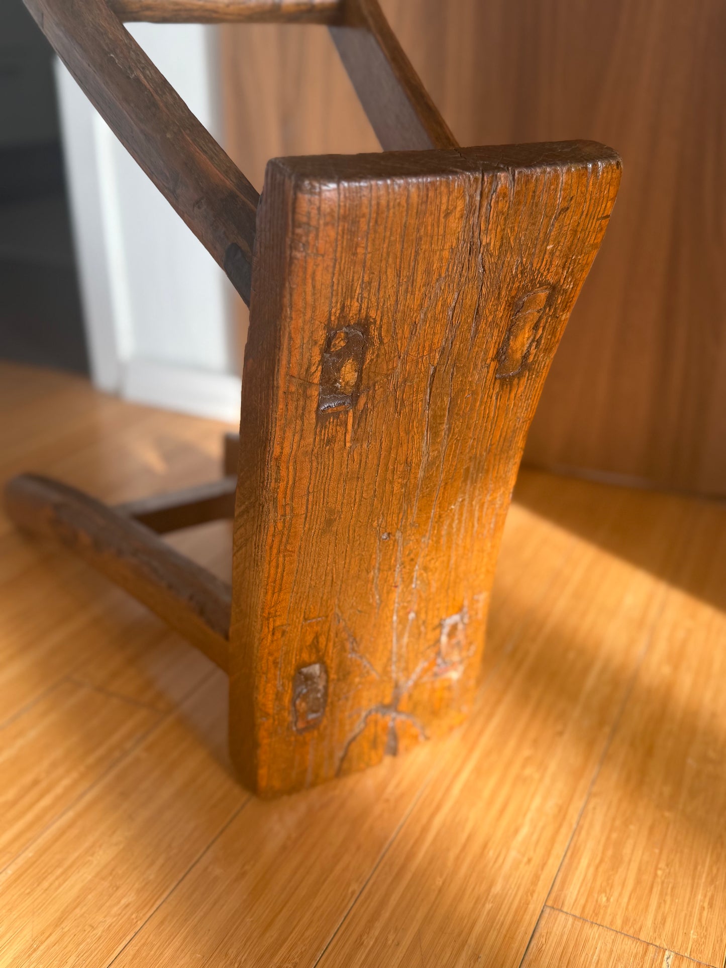 19th C Primitive Milking Stool - Sm