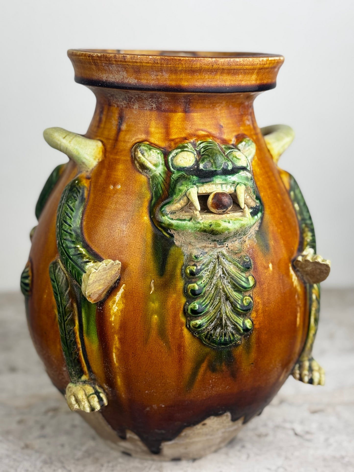 Pair of Tangsancai Vases