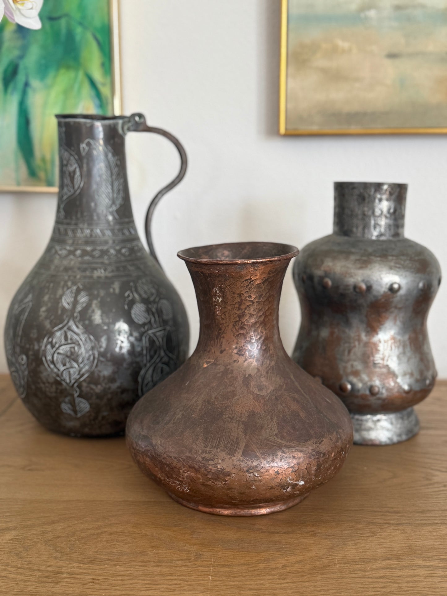 Unique Engraved Metal Vessel