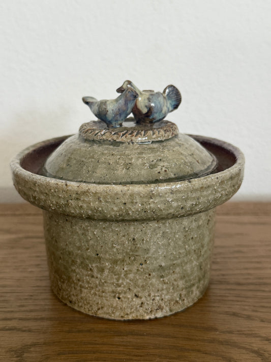 Artisanal Jar with Birds