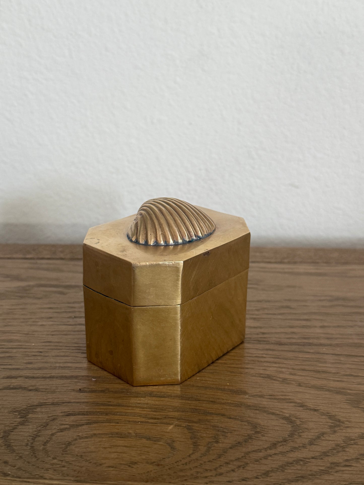 Brass Clam Shell Box