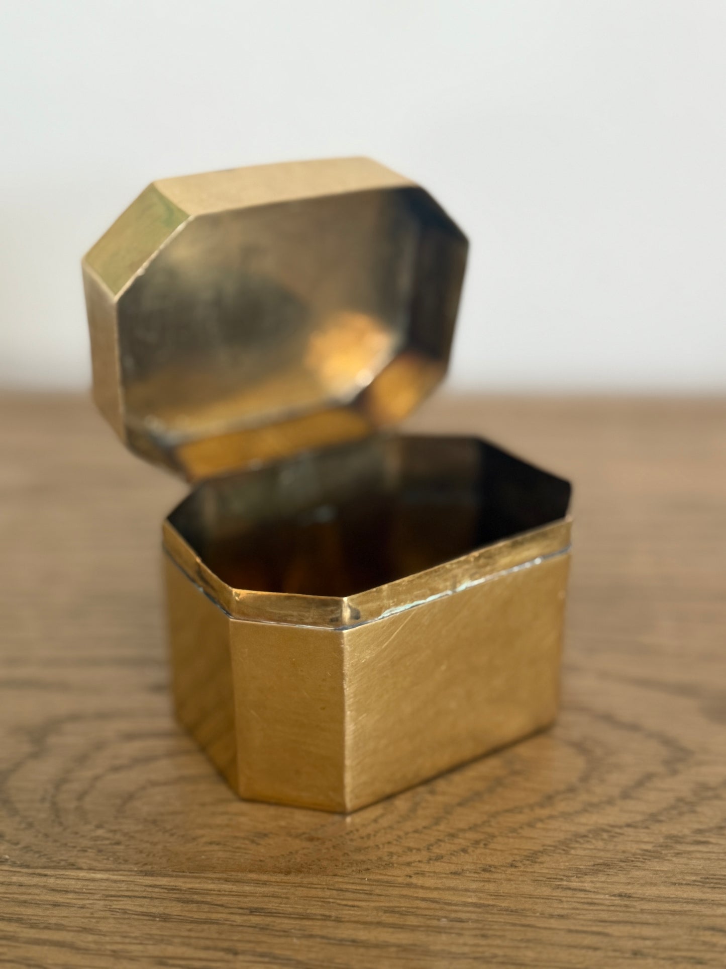 Brass Clam Shell Box