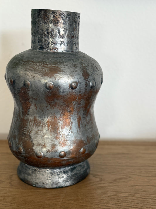 Unique Engraved Metal Vessel