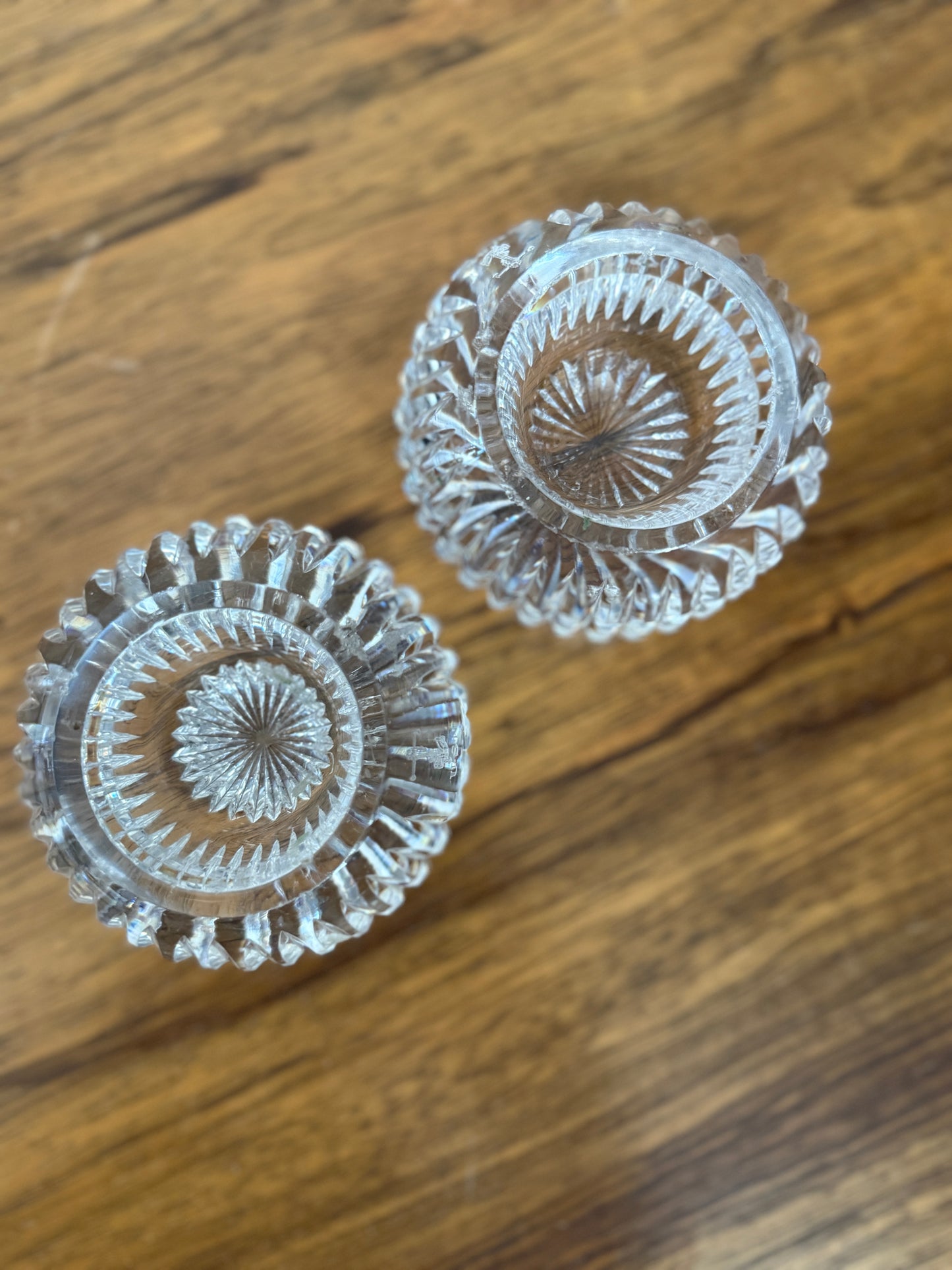 Pair Crystal Votives