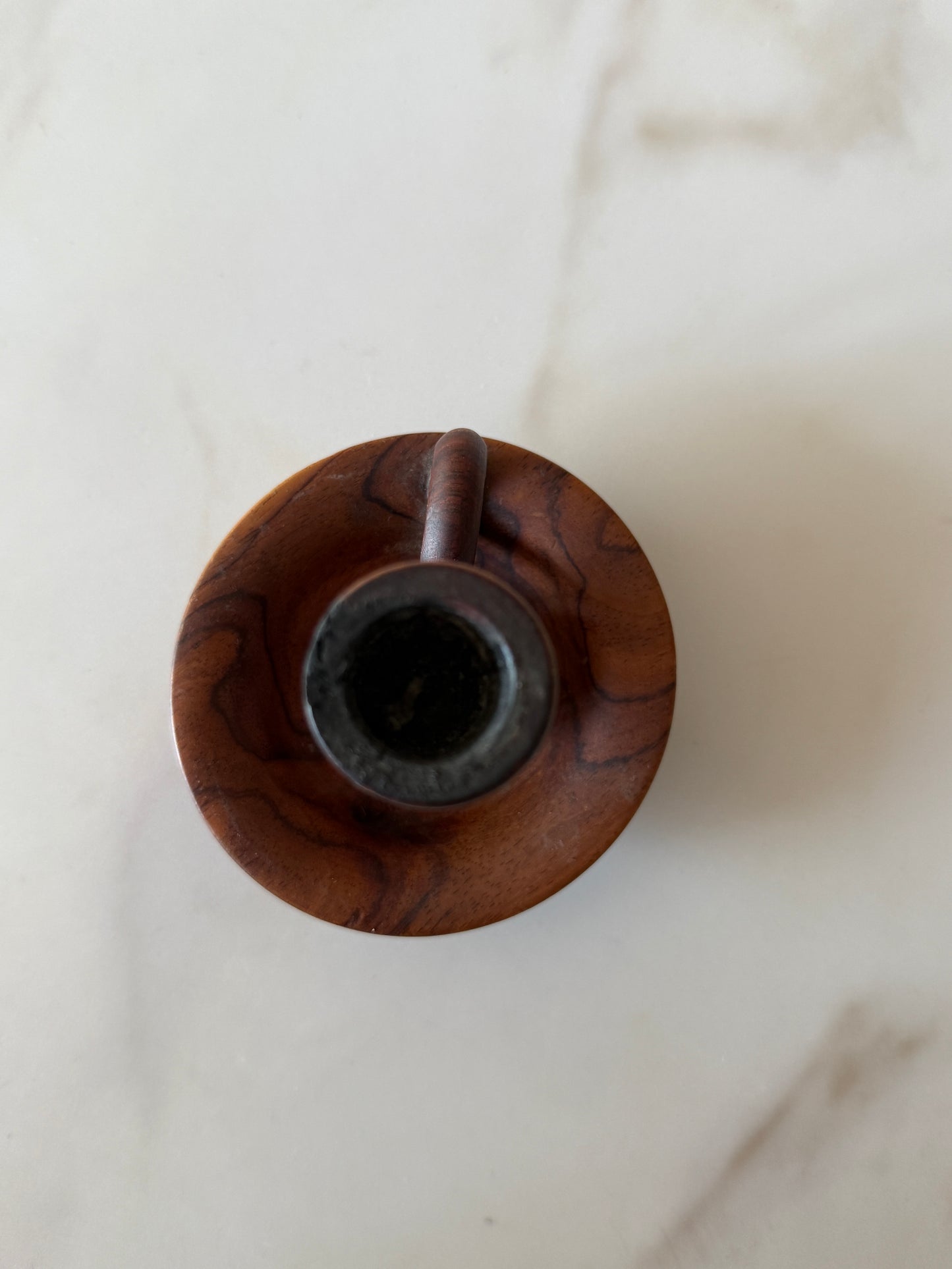 Vintage Spanish Wood Candleholder