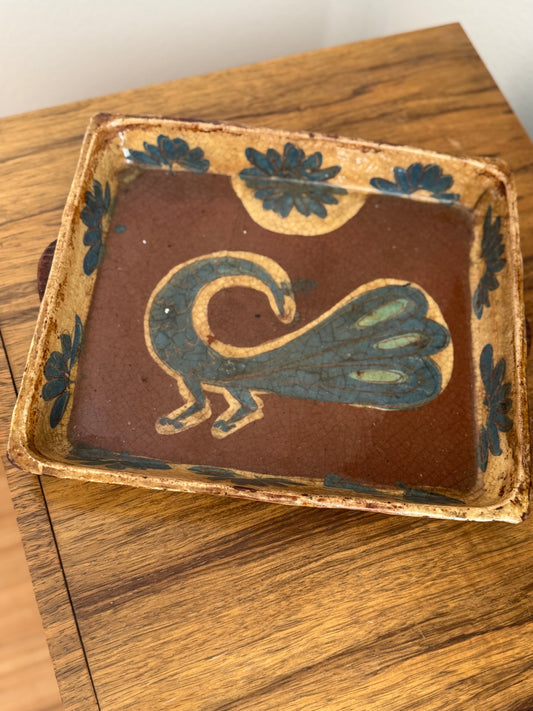 Artisanal Hand-painted Ceramic Platter