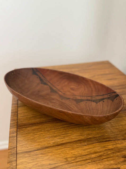 Vintage Painted Serving Bowl