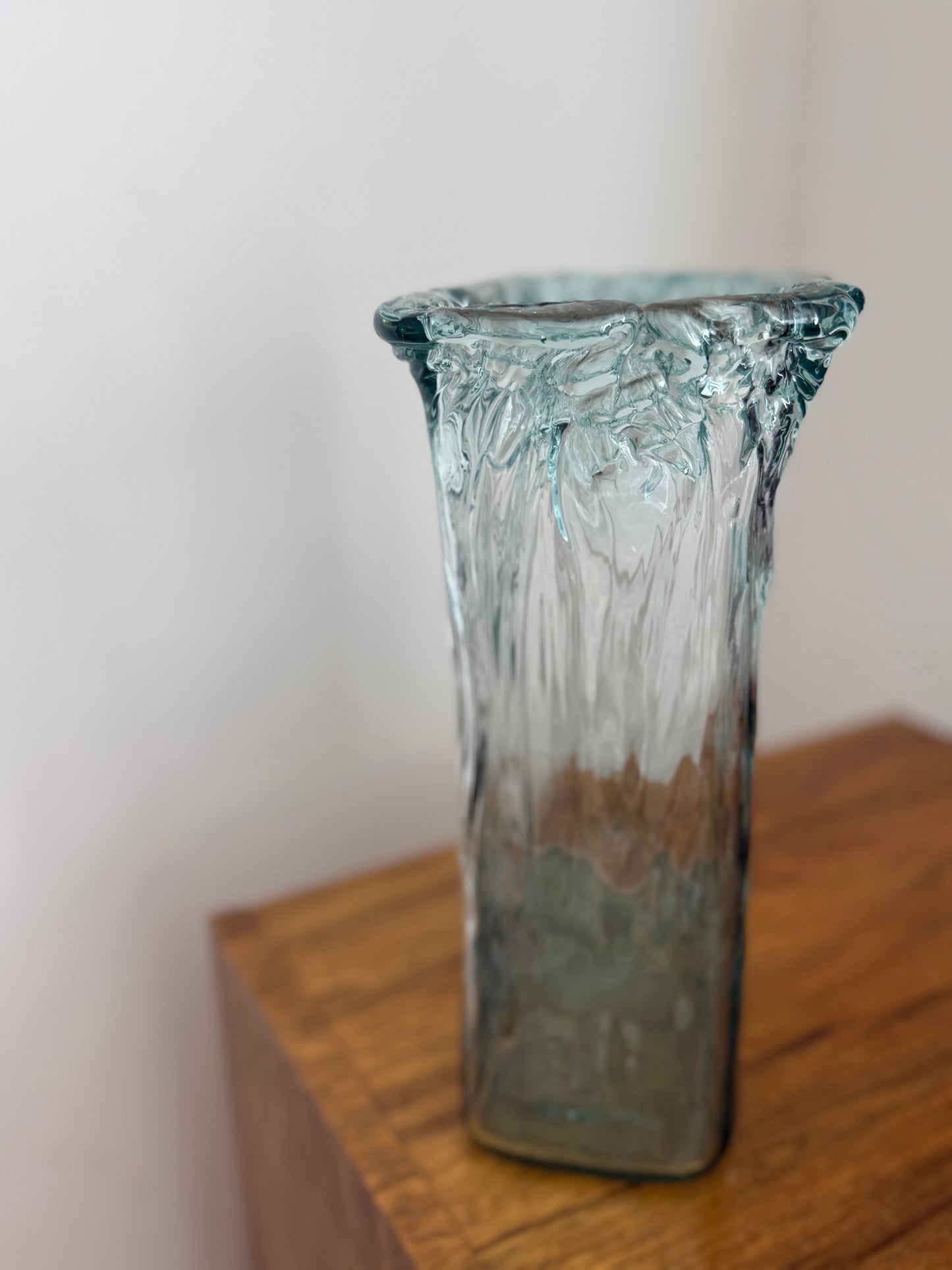 Incredible Recycled Glass Sculptural Vase
