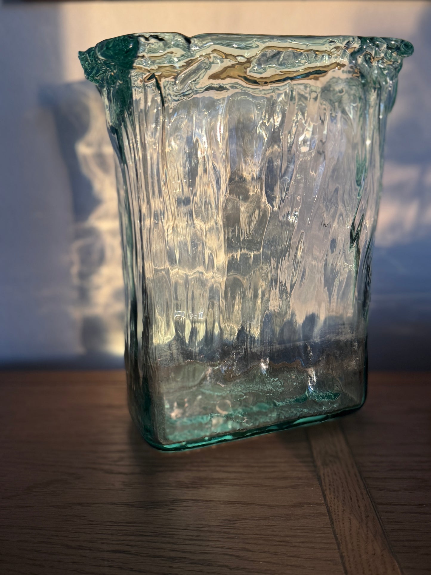 Incredible Recycled Glass Sculptural Vase