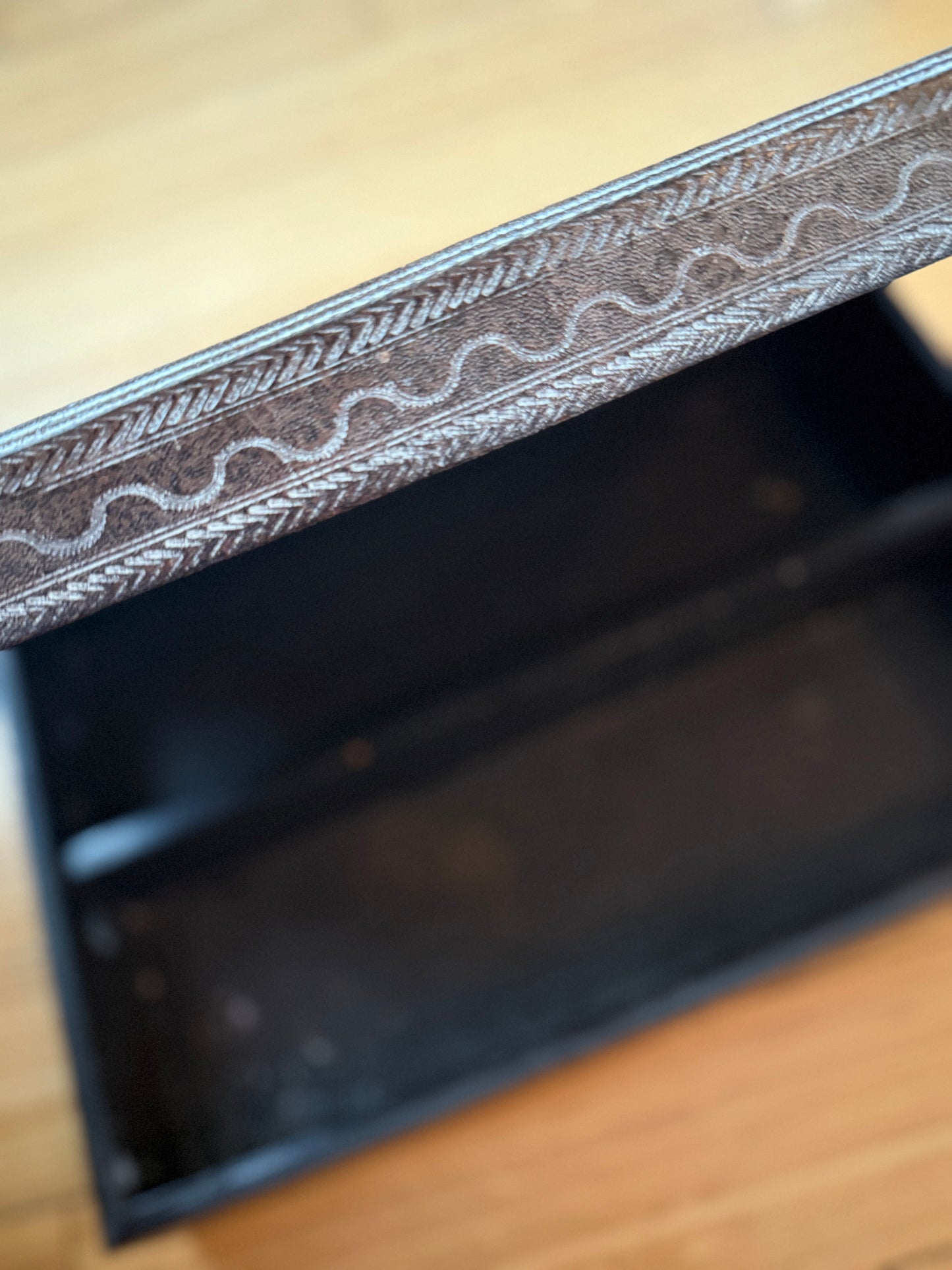 Tooled & Patterned Leather Box