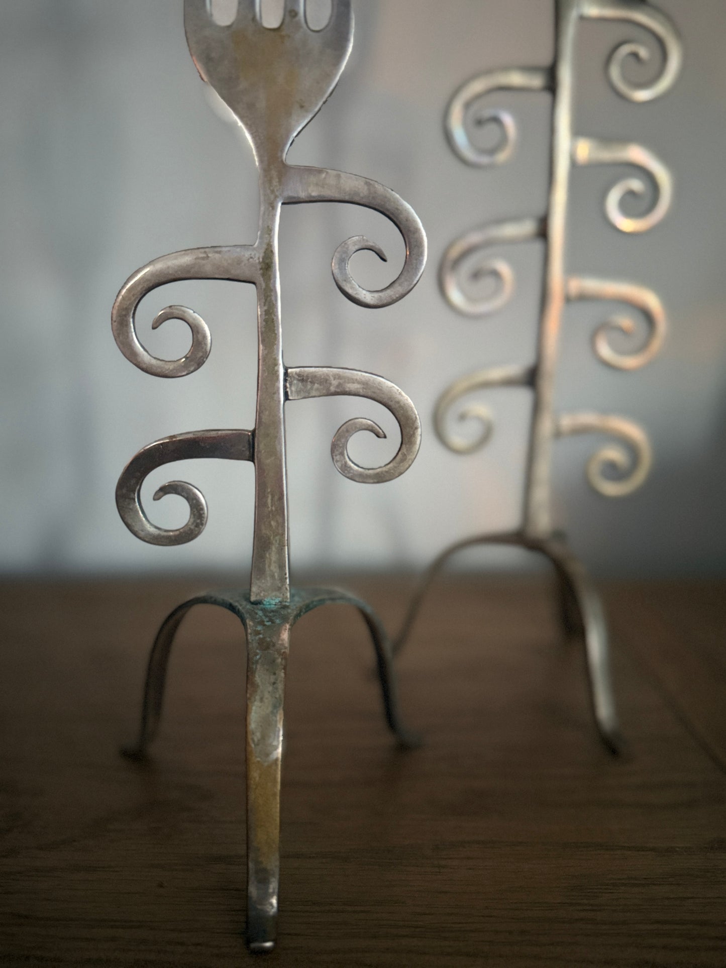 Vintage Calder-esque Candleholders