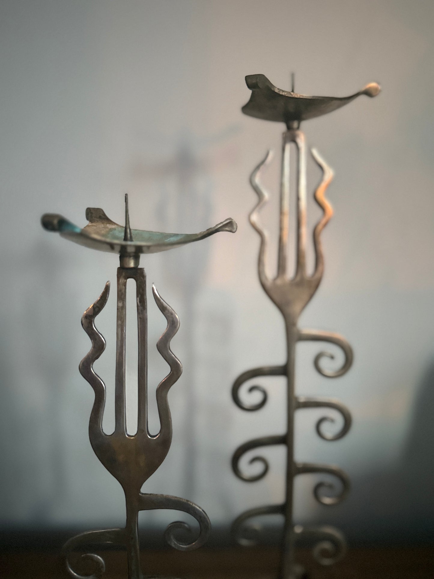Vintage Calder-esque Candleholders