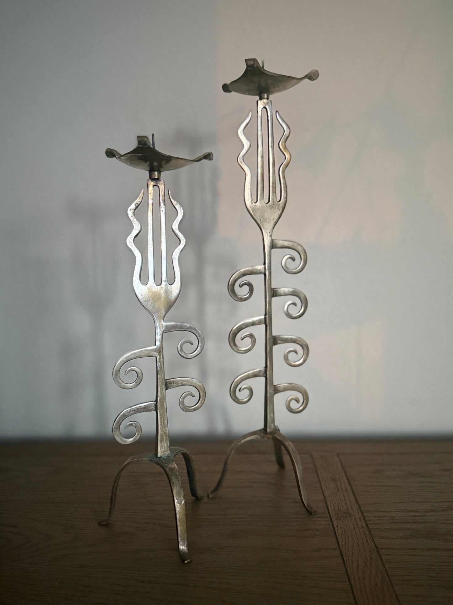 Vintage Calder-esque Candleholders