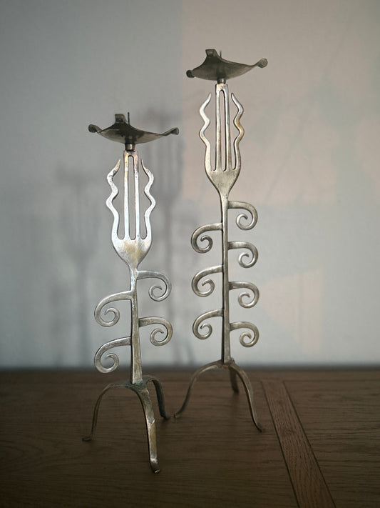 Vintage Calder-esque Candleholders