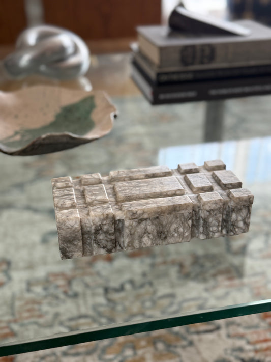 Architectural Italian Marble Box
