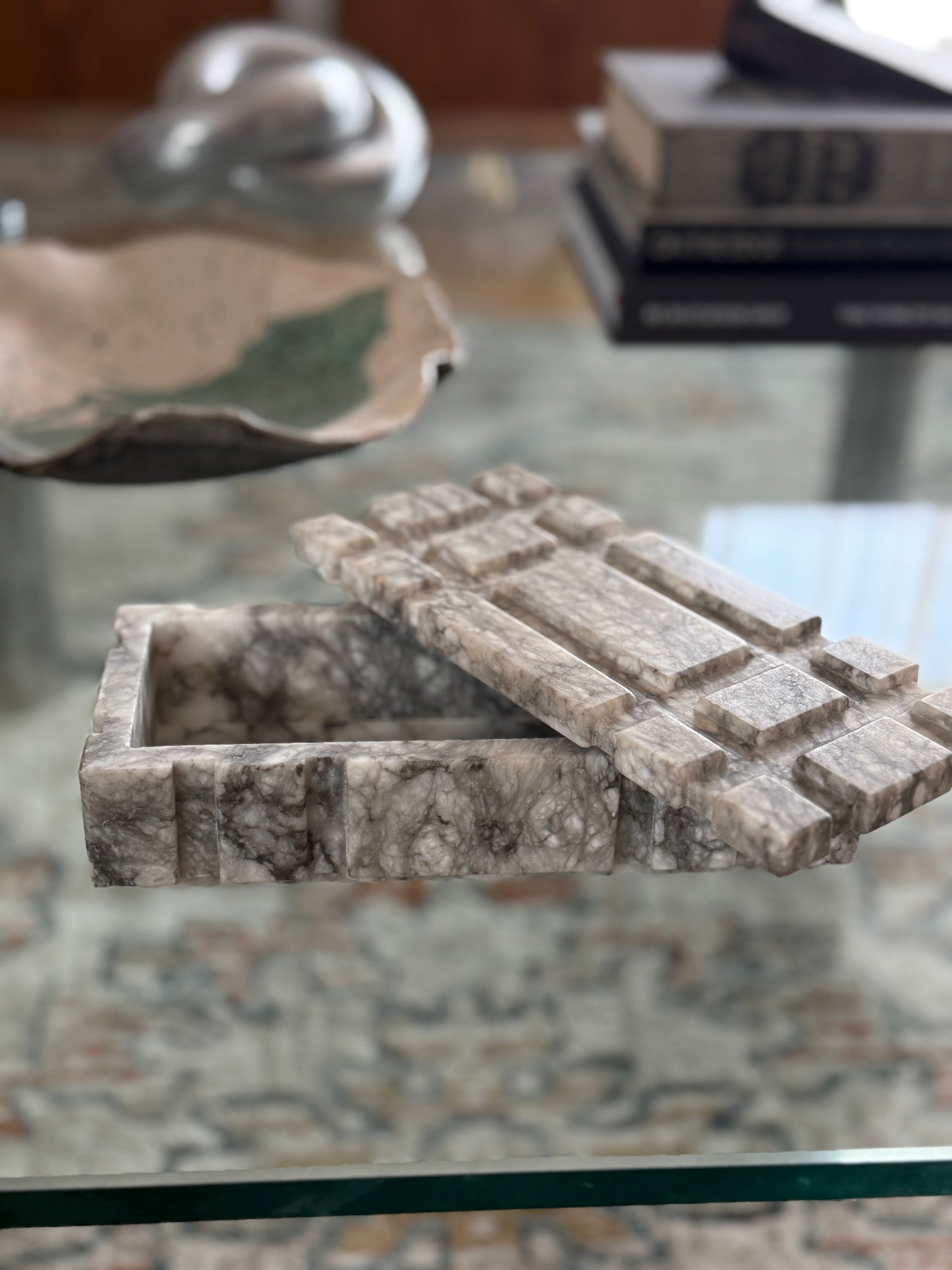 Architectural Italian Marble Box