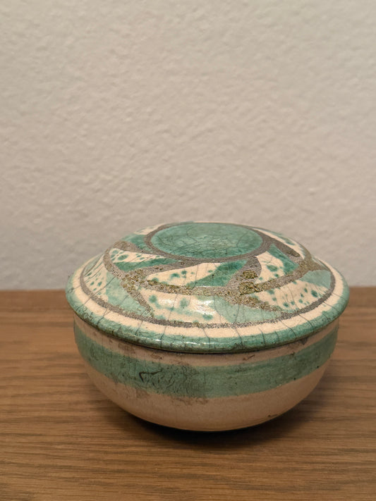 Signed Raku Bowl with Lid