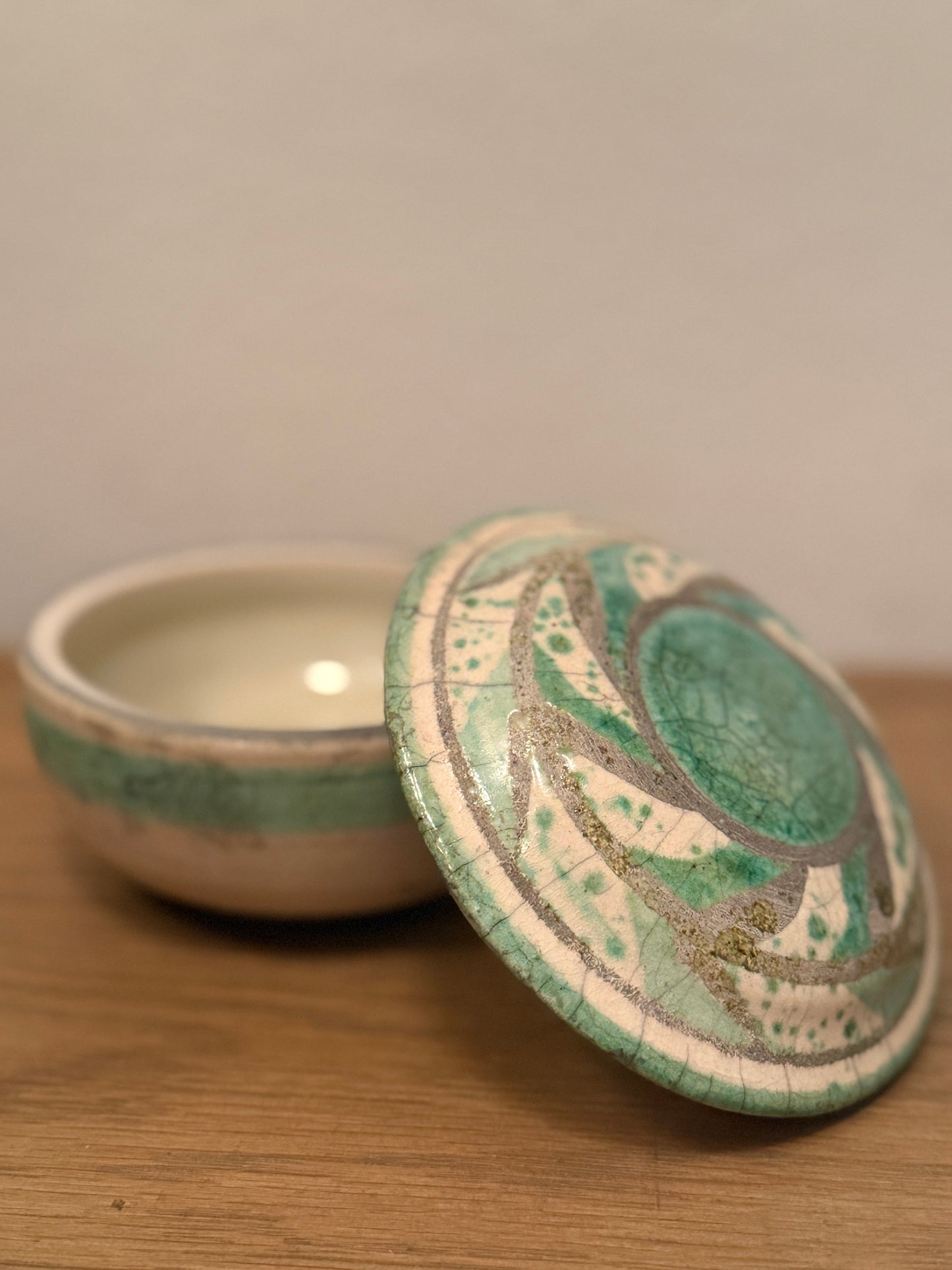Signed Raku Bowl with Lid