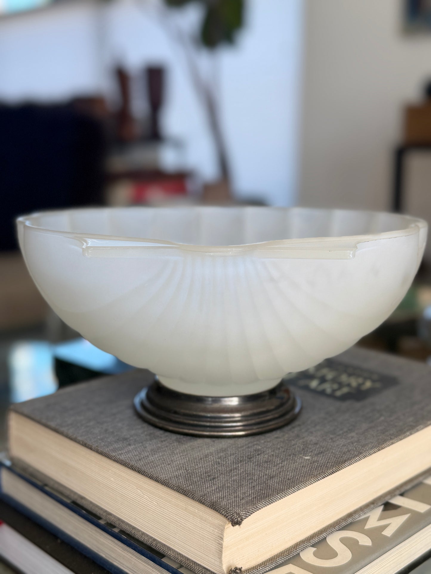Art Deco Frosted Glass Bowl