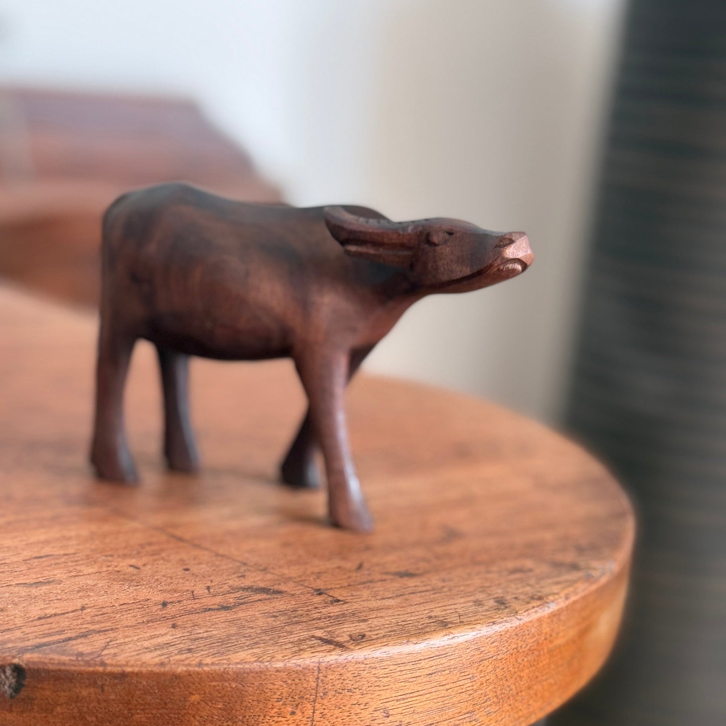 Hand-carved Water Buffalo Figurine