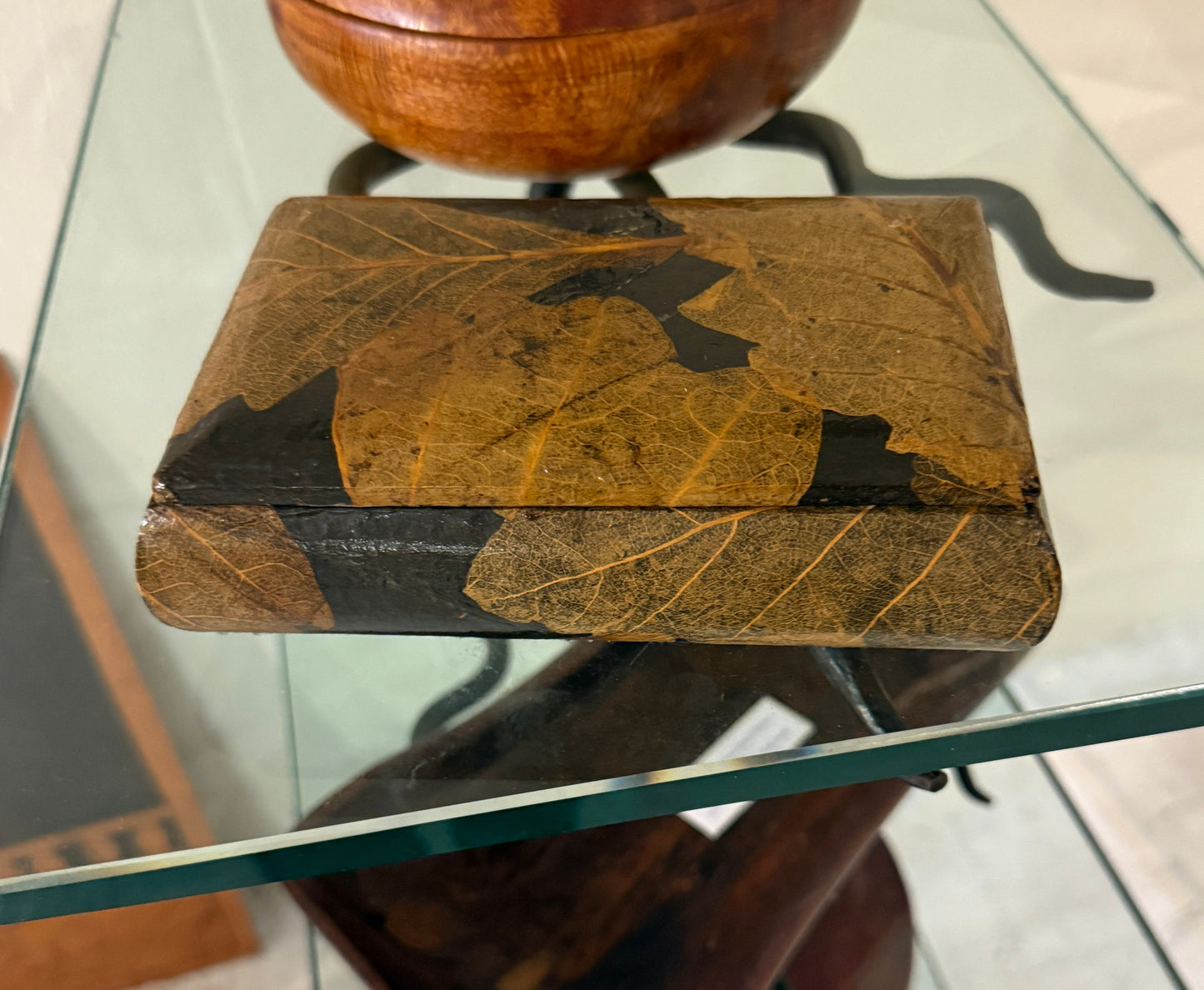 Tobacco Leaf Decoupage Box