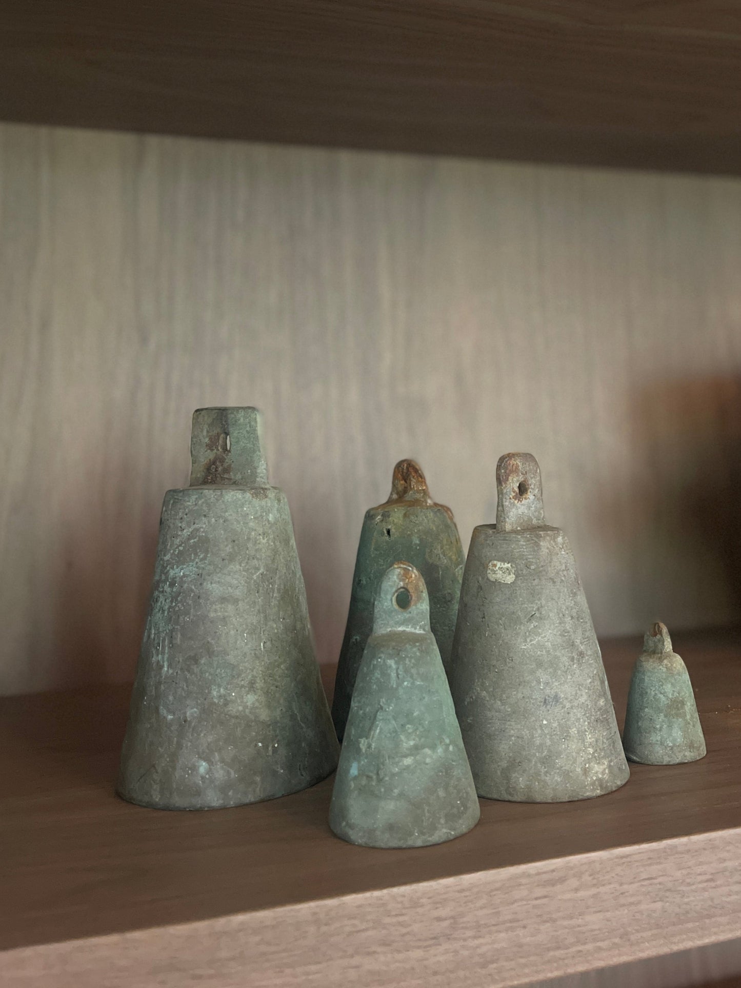 Set of Antique Bronze Bells