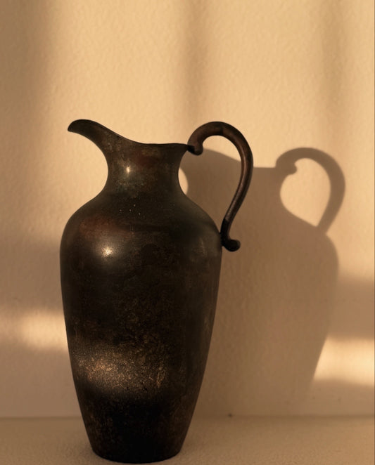 Metal Pitcher with Patina