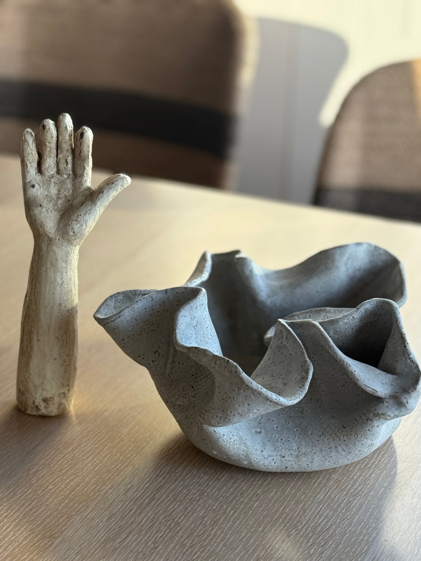 Vintage Folk Hand Sculpture