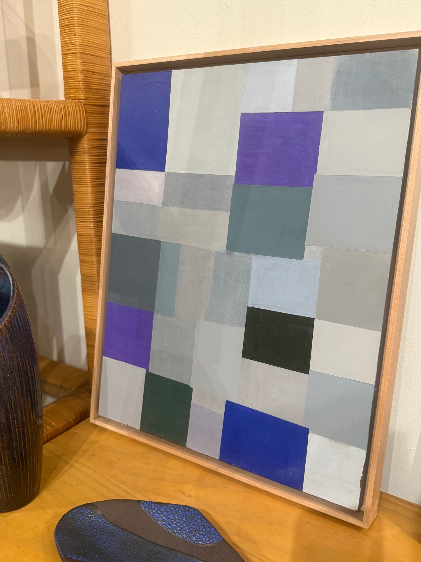Geometric Painting of Layered Boxes