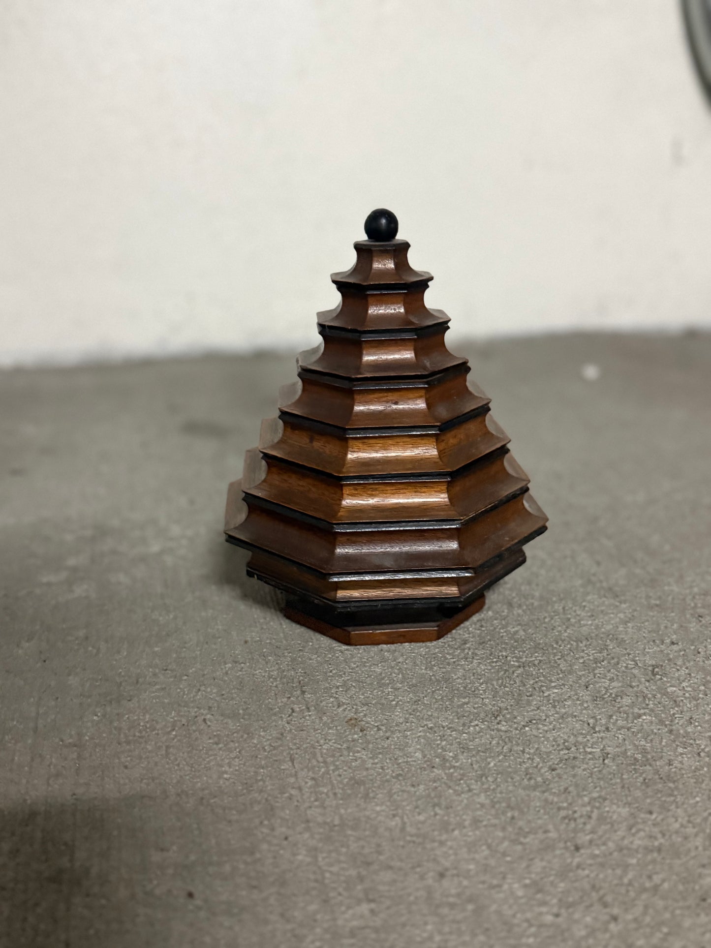 Vintage 3 Tier Pagoda Box