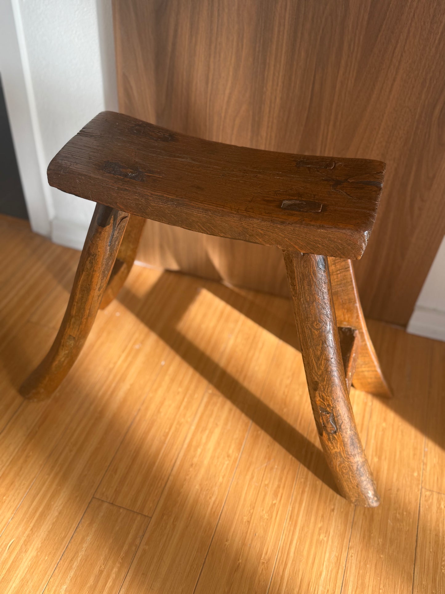 19th C Primitive Milking Stool - Sm