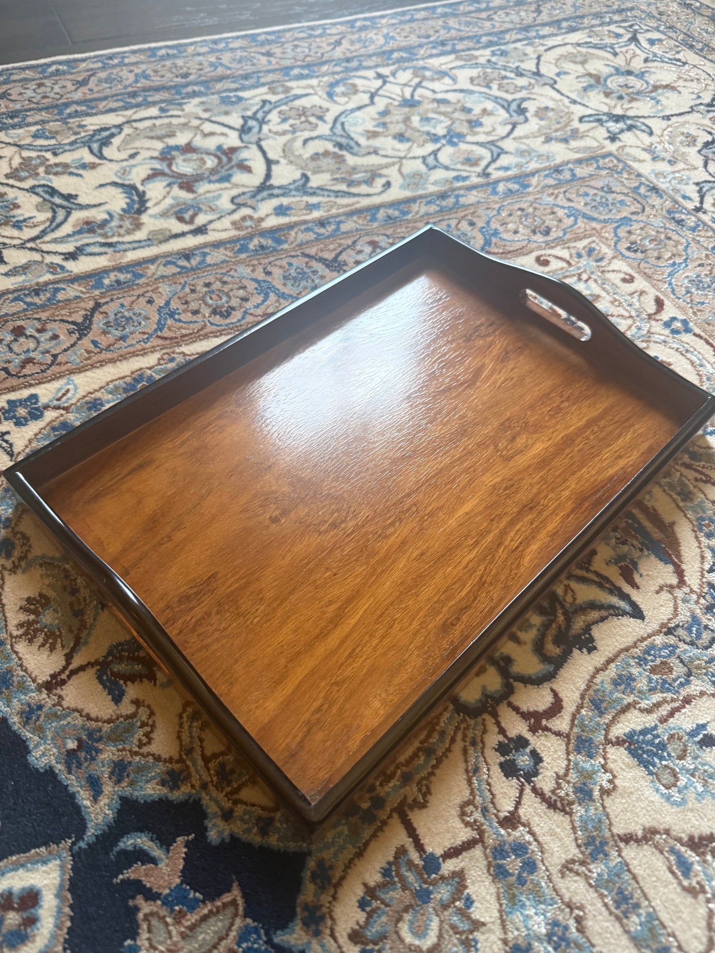 Vintage Wood Cocktail Tray