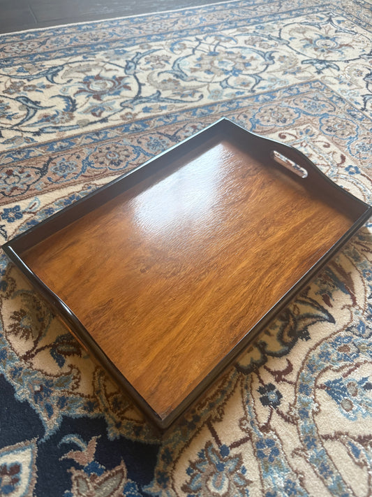 Vintage Wood Cocktail Tray