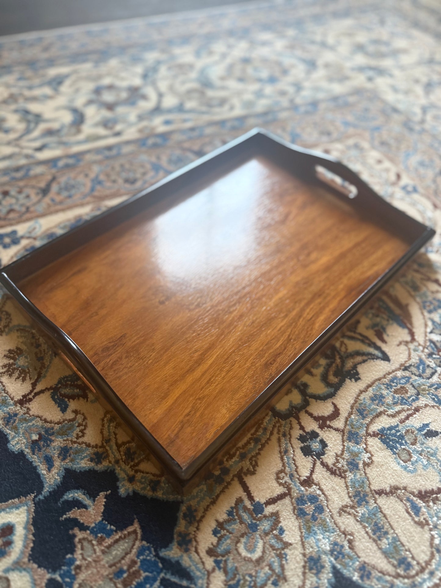 Vintage Wood Cocktail Tray