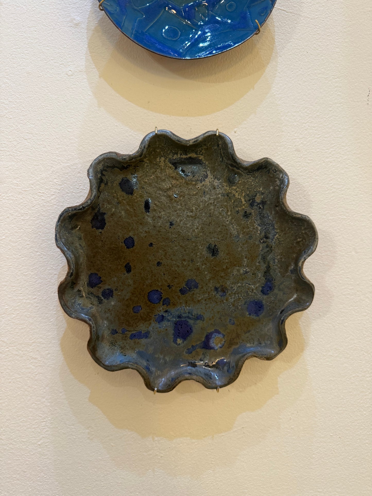 Artisanal Wavy Ceramic Plate