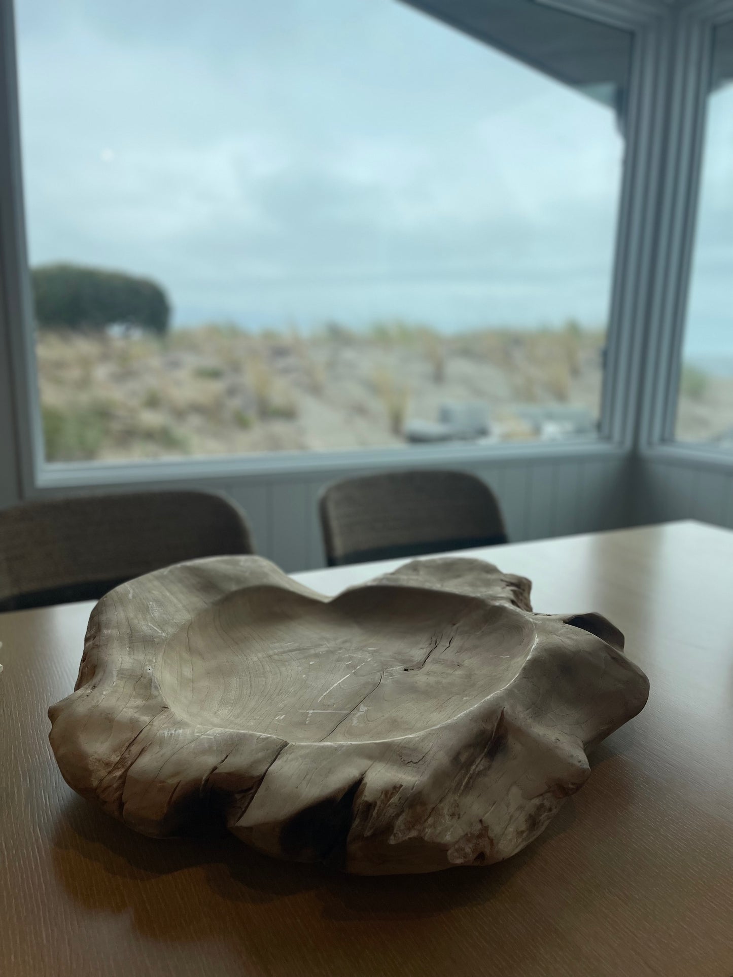 Large Vtg Wood Platter