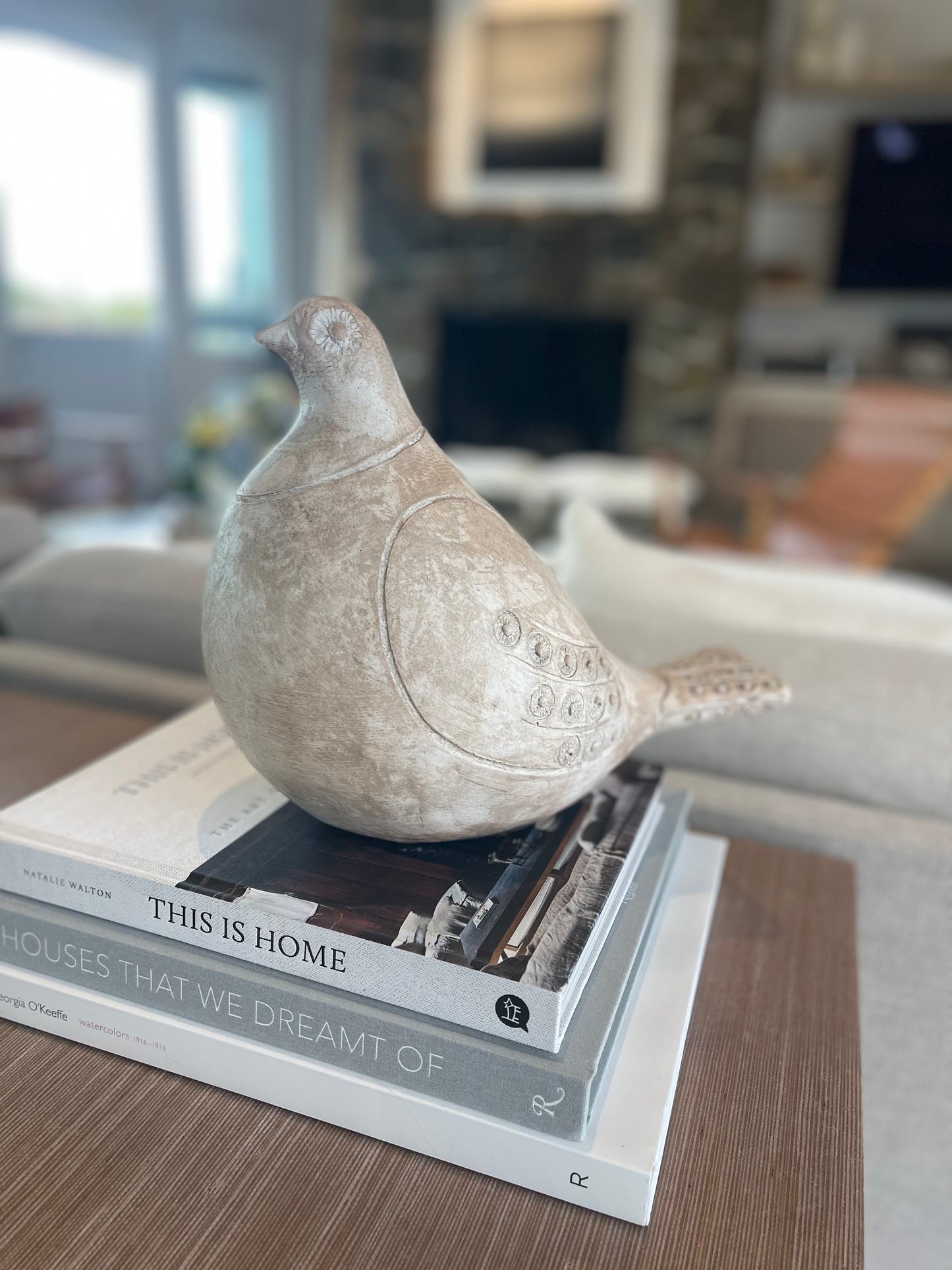 Modern Folk Bird Sculpture