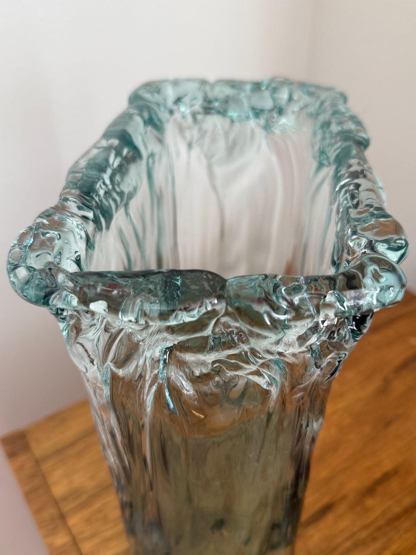 Incredible Recycled Glass Sculptural Vase