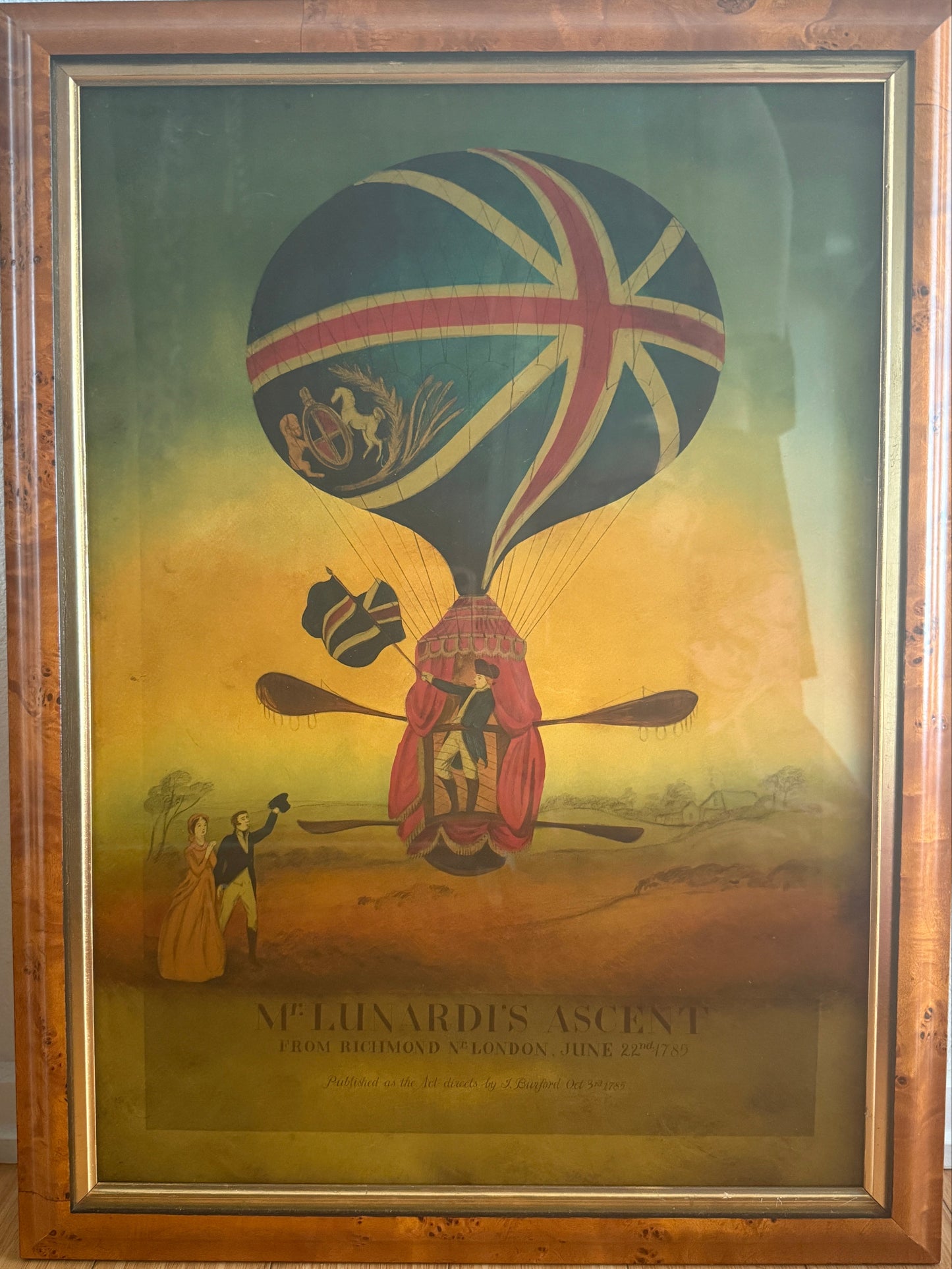 Reverse Glass Lithograph