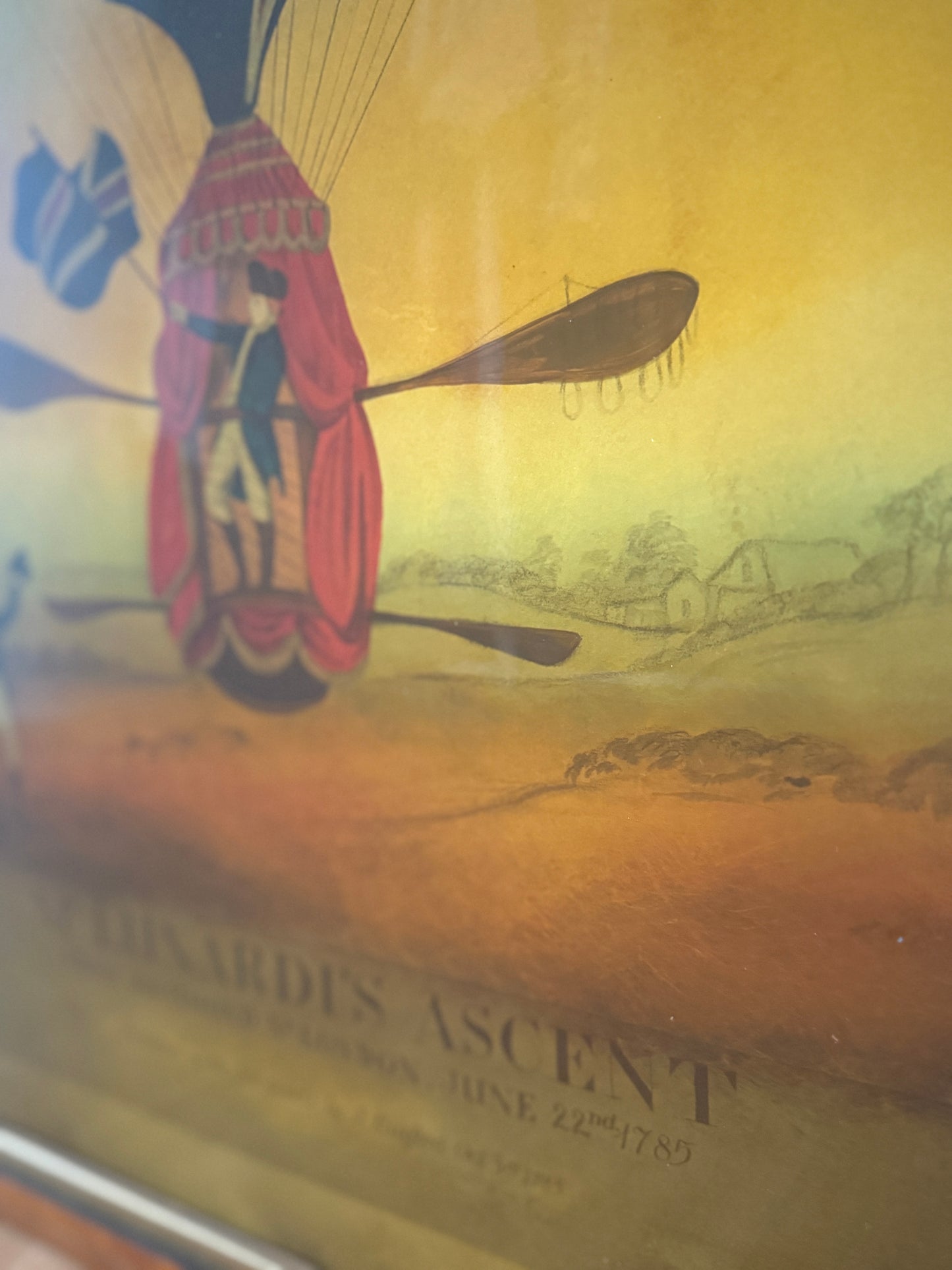 Reverse Glass Lithograph