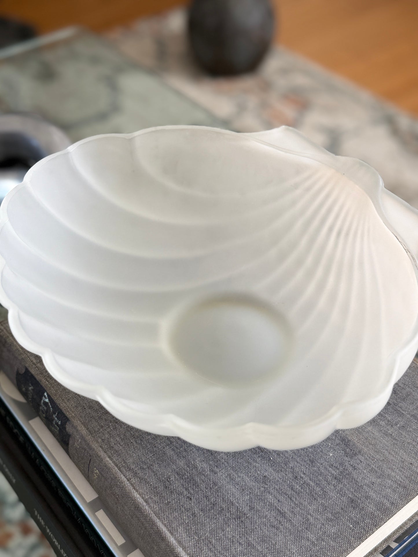 Art Deco Frosted Glass Bowl