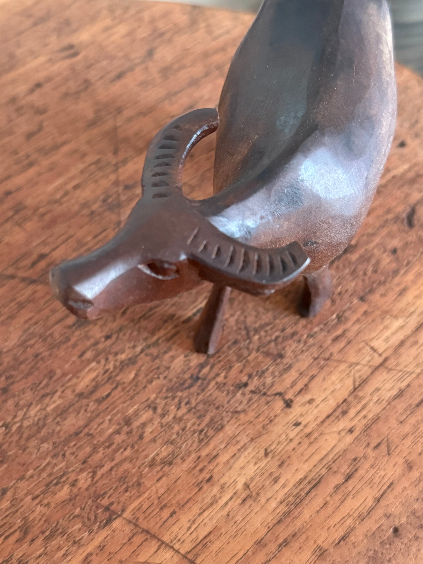 Hand-carved Water Buffalo Figurine