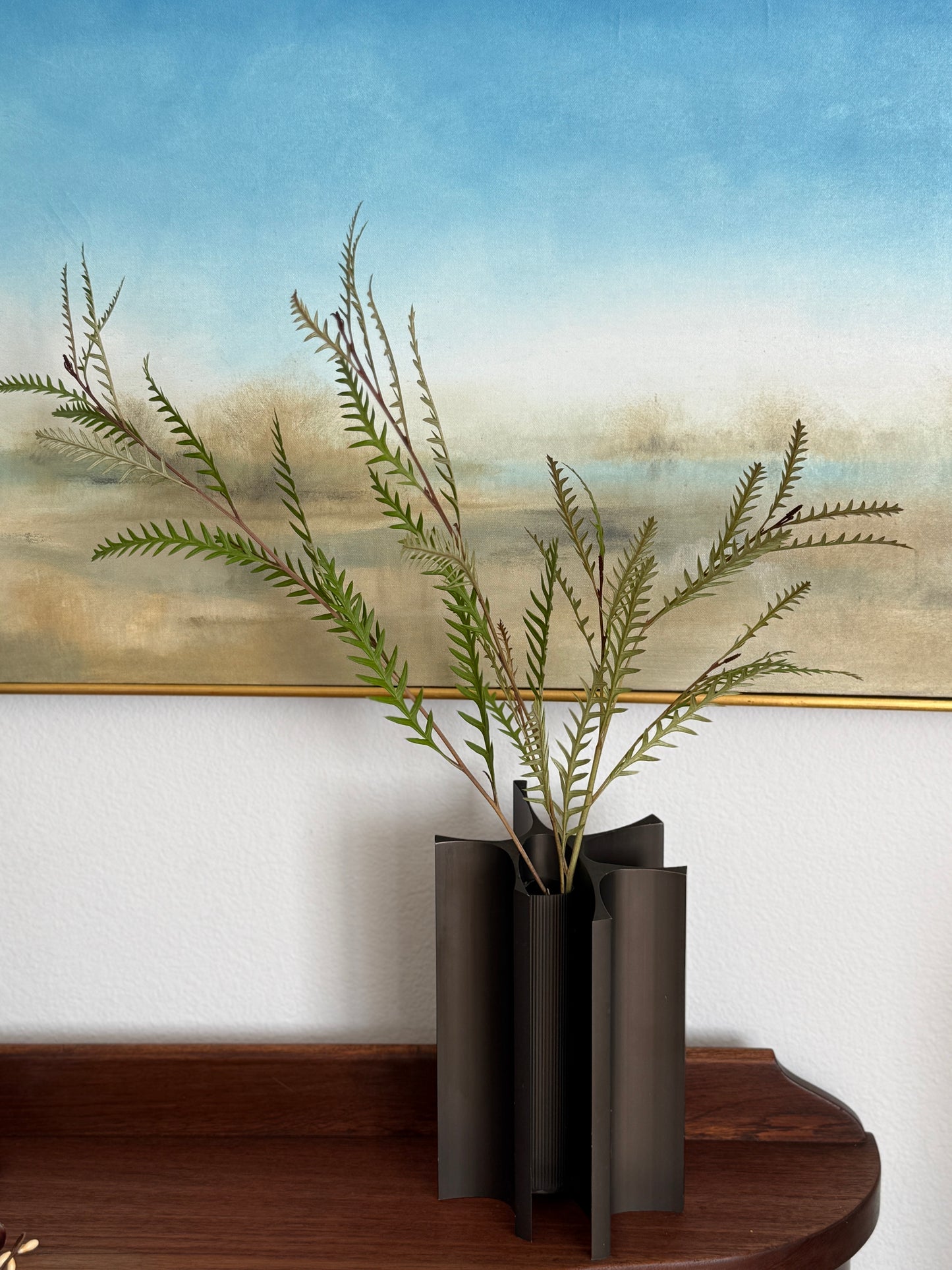 Metal Sculptural Vase