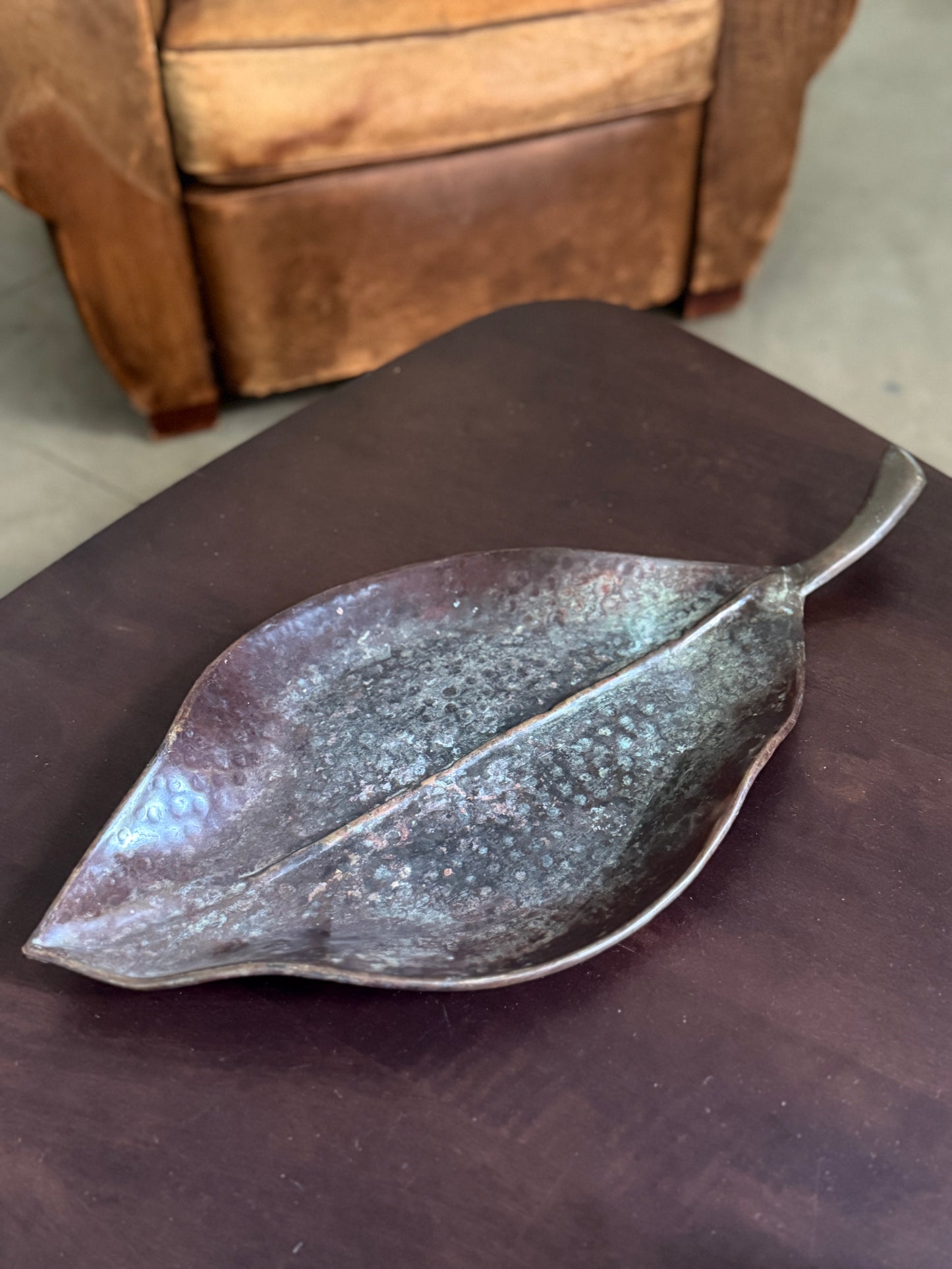 Metal Leaf Platter