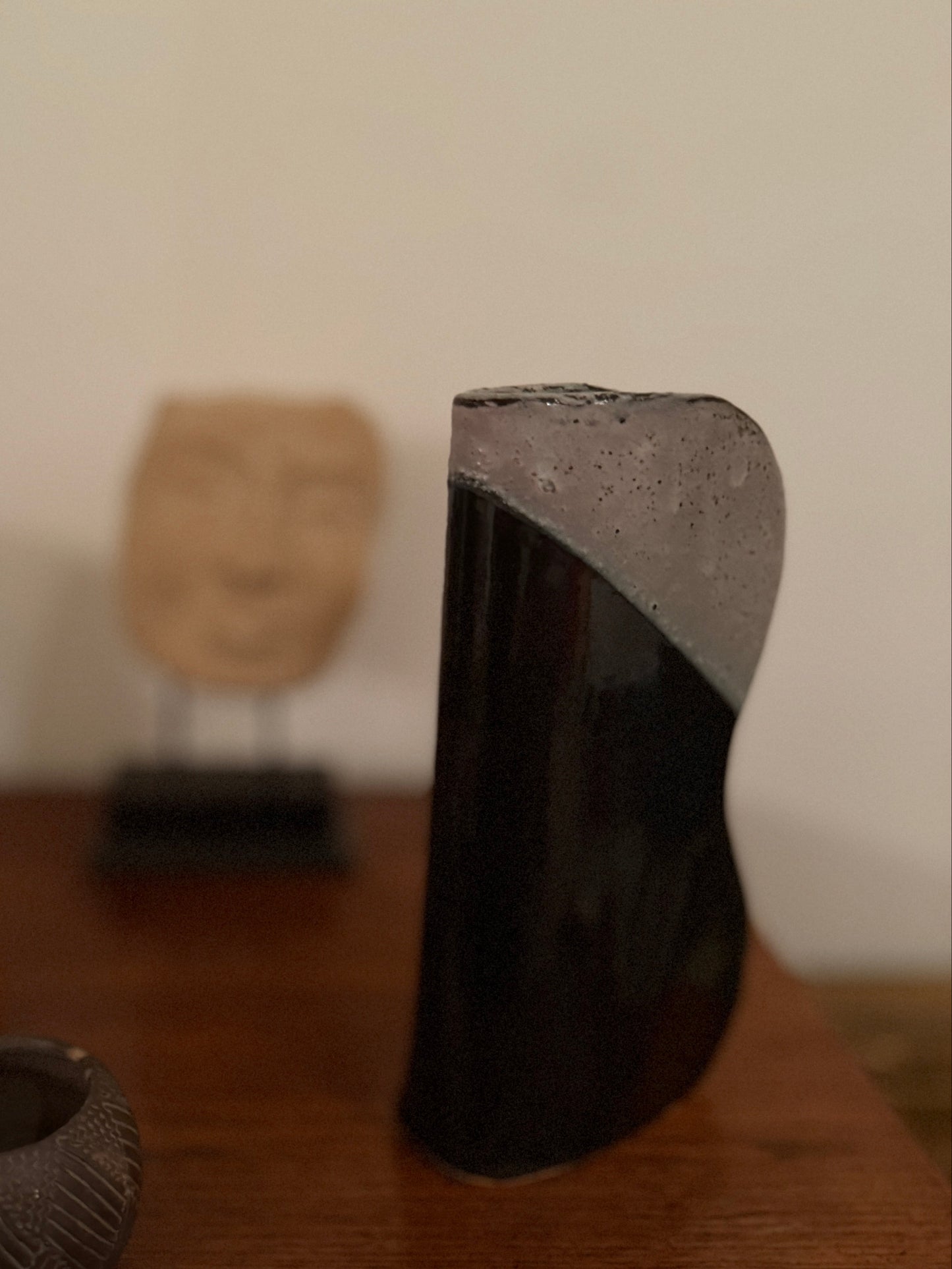 Vintage Black/Grey Vase