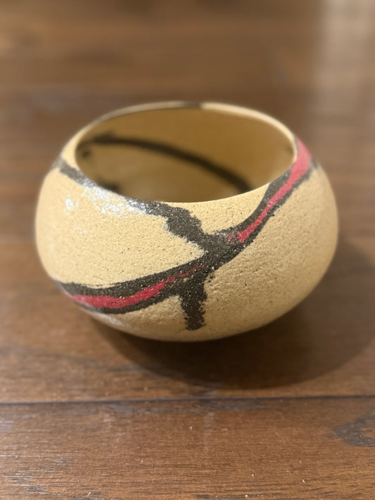60s Studio Pottery Raku Bowl