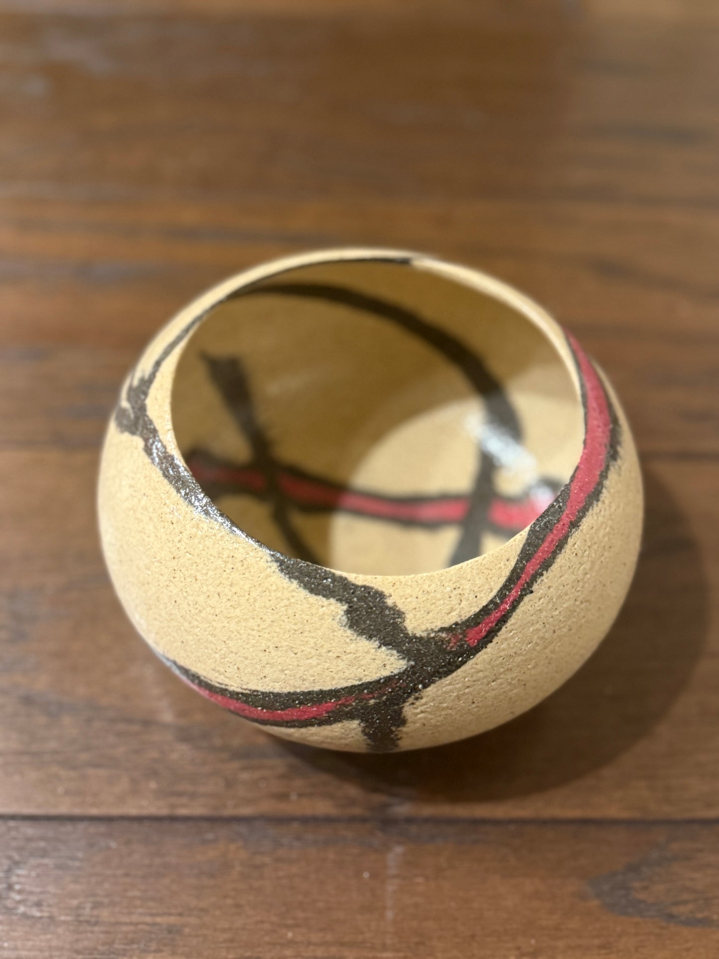 60s Studio Pottery Raku Bowl