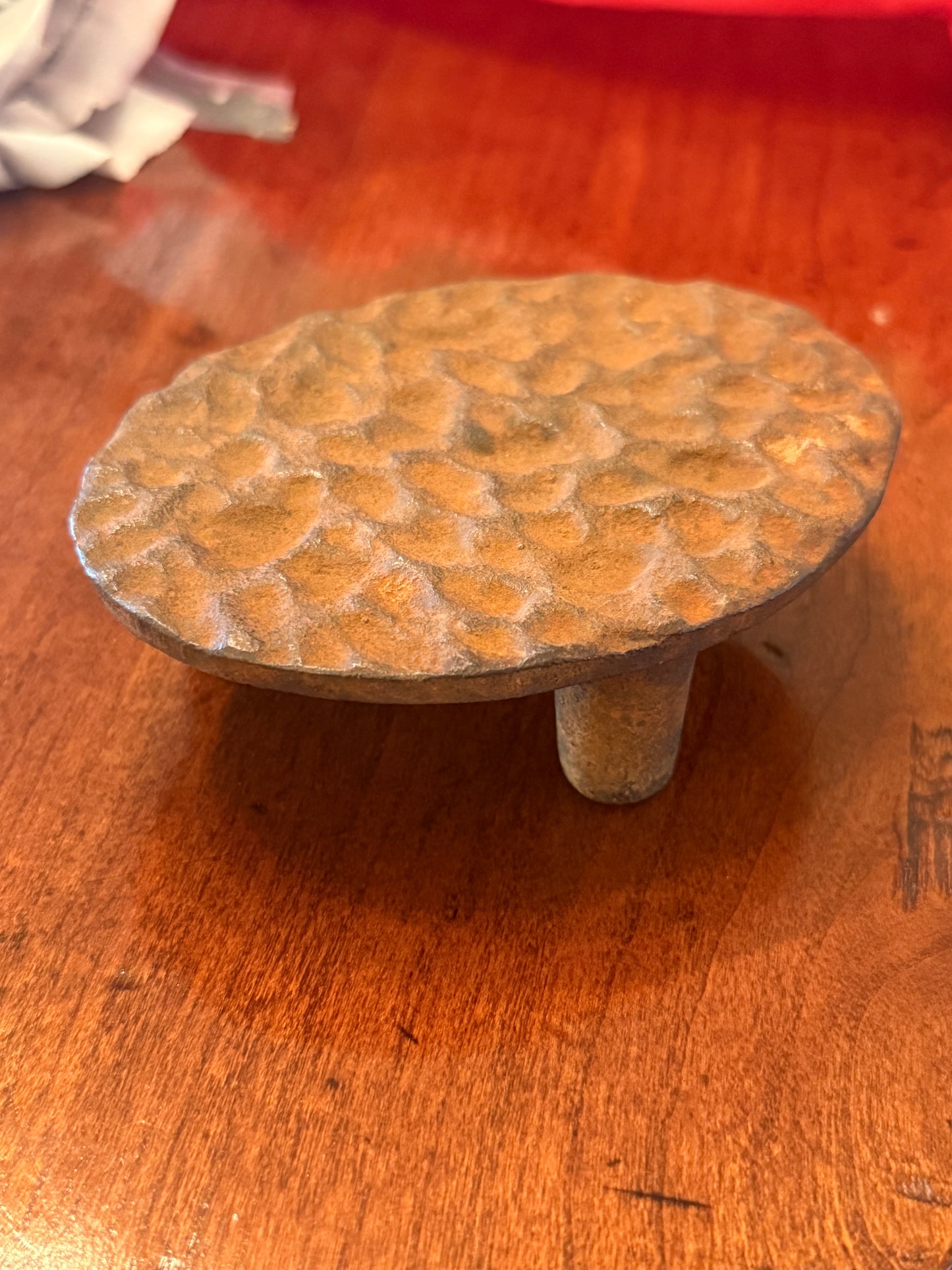 Hammered Iron Mini Pedestal